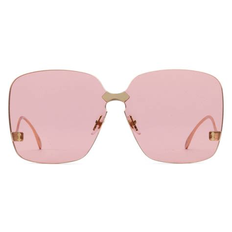 gucci square rimless sunglasses